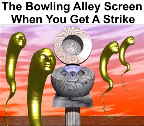 The Bowling Alley Screen When You Get A Strike。